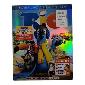 EUC 3 Disc Rio Collector's Set Blu-Ray + DVD + Digital Cop